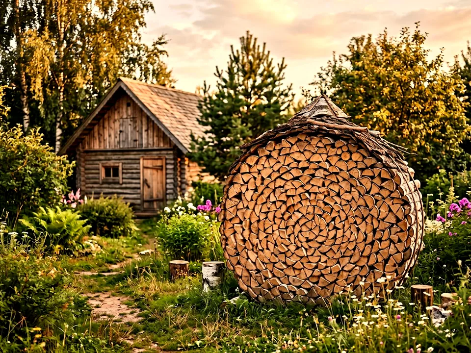 Круговая поленница holzhausen, Бийск, переулок Ясеневая, 17